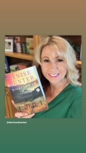 photo of author Denise Hunter with her novel Mulberry Hollow